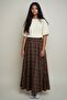 Plaid Patterned Bell Skirt