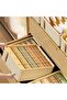 Two-piece underwear, bra, and sock storage box cabinet with foldable drawers for home hotel - 4