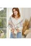 Women's oversized checkered scarf/blanket tassel style A. - 3