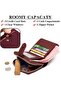 Women's PU leather mini wallet modern zipper coin purse. - 3