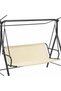 Replacement chair cover for rocking 900D Oxford cloth, waterproof, suitable replacing the of a patio (158*52*52 cm), off-white.