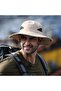 Men's wide-brimmed sun hat with UV protection - Black - 3