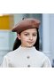 Kids' wool beret - classic and stylish solid color for babies girls brown - 3