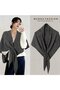 Women's knitted scarf 190x120cm wool cashmere shawl cardigan. - 4