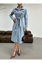 Women's Denim Dress with Buttons Trend - 4