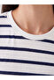 Lcw Everyday Blue Crew Neck Striped Women's T-Shirt - 3