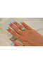 Yzk675 Wave Form Turquoise Bead Detail Gold Adjustable Ring - 3