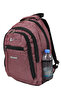 حقيبة ظهر من قماش البوليستر المخطط ESC 307 بلون وردي باهت