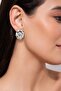 Medium Size Metal Flower Earrings