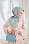 Twill Silk Scarf Mini Bouquet Baby Blue - 3