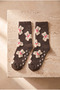 Children's Multi-Teddy Bear Patterned Cotton Socks Brown - 3