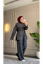 6613 - Stylish and Comfortable Viscose Soft Fabric Waist Tie Women's Top and Bottom Set - 7