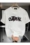 Modern Graphic Printed Crew Neck Oversize Casual Men's T-Shirt