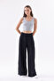 Relaxed Soft Draped Wide-Leg Pants - 6