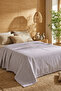 Cotton Collection Dash Double Pique Purple 210X230 cm
