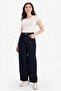 100% Cotton Barrel Fit High Waist Jean Pants G1406Ax25Wn