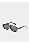 Black Double Bridge Aviator Sunglasses