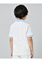 Boys Striped Polo T-Shirt with Contrast Collar - 4