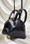 Patent Leather Crocodile Pattern Crossbody Mini Hand and Shoulder Women's Bag - 4