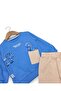 Boy's Seasonal 1-2-3-4 Year Old Dinosaur Printed 2 Threaded Top and Bottom 2-Piece Compact Set - 4