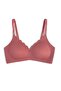 Laser Cut Seamless Ribbed Look Bra with Removable Pads - 4
