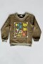 Set of 3 Children's Printed 2-Thread Combed Cotton Sweatshirts