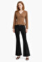 Waist-Tied Gold Buttoned Shirt - 3