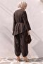Asymmetric Voile Suit Y0161 - Aci Brown - 4
