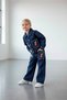Flower Embroidered Jeans, Jeans Jacket and Sweatshirt 3-Piece Girls' Set - 5