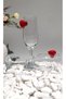 2Pcs Heart Motif Soft Drink Glass Set for Office Home Office Gift - 4
