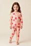 Girl's Strawberry - Strawberry Patterned Long Sleeve Pajama Set - 5
