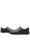 Black Leather Diabetic Anatomical Large Size Men's Shoes - 5