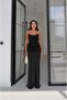 Black Vesper Drape Detailed Strapless Dress - 5