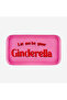 Pink Glass Ginderella Decorative Plate 21,8X1X12 cm - 2
