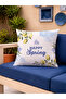Happy Spring Lemon Flower Patterned Decorative Throw Pillow Cover Spring Decor 43X43 cm - 4