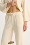 Women's Tie-Dye Detailed Kimono High Waist Loose Trousers Thessaloniki Vanilla Set - 4