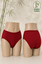 Women's Bamboo Ribbed Bato Panties 3 Pieces High Waist Soft Flexible Comfortable-2409 - 4