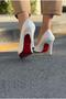 Noxi White Matte Leather Women's Stiletto - 4