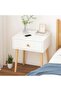 Bedside Table Home Bedroom Modern Minimalist Small Cabinet Simple Storage Bedside Table Coffee Table with Drawer for Bedroom Dorm (Single Layer with Single Drawer) - 6