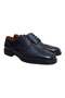 Dark Blue Color Lace-Up Genuine Leather Men's Shoes