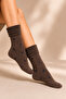 Women's Patterned Curly Terry Socks 4-Piece Socks - 4