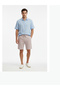 Men Drawstring Linen Shorts - 5