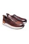 Brown Lace-Up Genuine Leather Men's Shoes