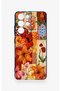 Samsung S21 Ultra Compatible Orange Lily Patterned Silicone Case - 2