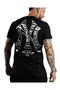 Ew York Ny Printed T-Shirt – City and American Flag Pattern Large Back Print T-Shirt