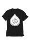 Unisex Minimal Fig Linear Design T-Shirt - Black - 6