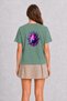 Unisex Modern Dragon Fruit Graphic Design T-Shirt - Green - 4