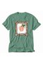 Rustic Peach Graphic T-Shirt - Green - 5