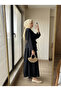 Women's Tassel Detailed Textured Fabric Skirt Two-Piece Set - 2