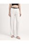 Women's Belted Lycra Black Palazzo Pants - 2